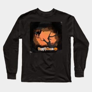 Hallowen cat Long Sleeve T-Shirt